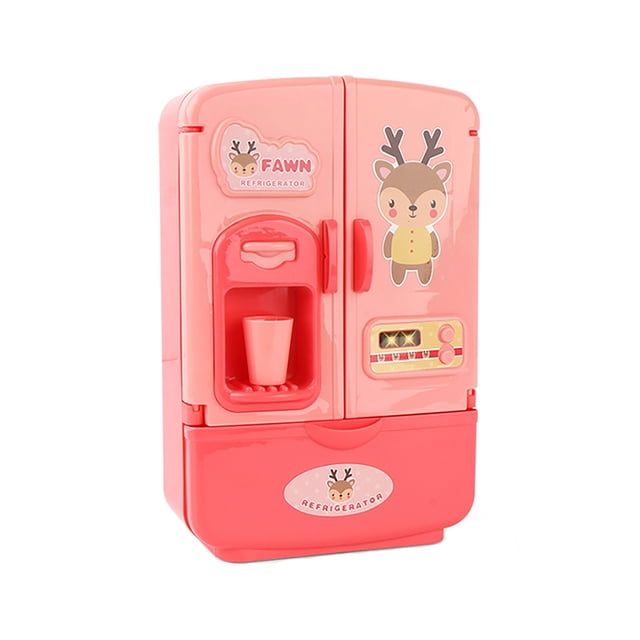 Armoire Réfrigérateur de Simulation Jouet / Appareil de Cuisine de Jeu d'Imitation / Ensemble de Rangement pour Aliments de Jeu de Rôle pour Enfants / Apprentissage Pratique et Interaction Parent-Enfant à la Maison