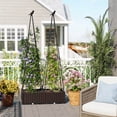 thumbnail image 4 of Costway 2 PCS Raised Garden Bed with Plant Box & Obelisk Trellis Lockable Wheels Cage Planter, 4 of 10