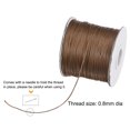 thumbnail image 3 of Unique Bargains Beading Thread Bracelet Weave Bead Craft Cord 0.8mm 159M/Roll (173-Yards) Decorative String, Brown, 3 of 7