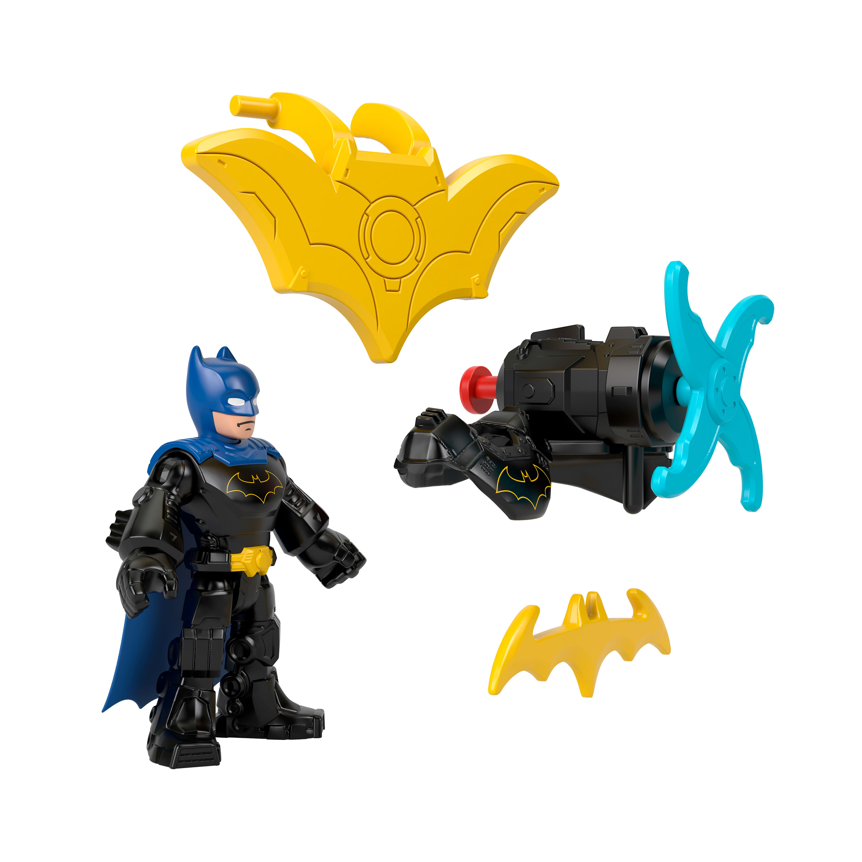 Fisher-Price Imaginext DC Super Friends Metal Force Batman Action Figure & Accessories Set, 3-inch
