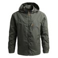 thumbnail image 1 of SHIXIAOO Veste Homme Automne et Hiver à Capuche Détachable Haut Mince Extérieur 3x Veste Doublée, 1 of 5