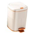 thumbnail image 4 of Abbracc Kitchen Waste Basket Paper Basket Organizer Rectangle Foot Pedal Garbage Bin for 10L, 4 of 9