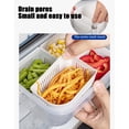 thumbnail image 4 of Dvkptbk Divided Serving Tray with Lid for Veggie Charcuterie Container Portion Control Salad Keeper with 4 Removable Boxes Stackable Refrigerator Organizer Bins Food Storage Organizer Produce Saver, 4 of 6