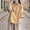 Yellow, variant on Cameland Women's Casual Fashion Chinese Collar Color-Blocking Button Embroidery Short Sleeve Top