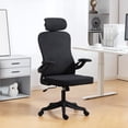 thumbnail image 2 of HOMCOM Ergonomic Office Chair, Desk Chair with Adjustable Headrest, Black, 2 of 10