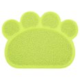 thumbnail image 3 of Feeding Bowl Placemat, Anti-Slip Convenient Waterproof Cat Litter Mat Practical With Paw Shape For Small Pets For Dogs For Cats Green Paw Shape, 3 of 8