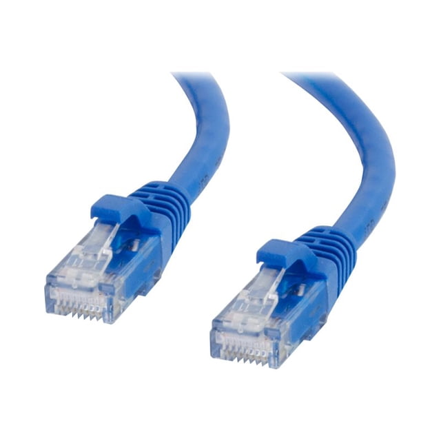 C2G 15ft Cat6a Snagless Unshielded (UTP) Ethernet Cable - Cat6a Network Patch Cable - Blue - Patch cable - RJ-45 (M) to RJ-45 (M) - 15 ft - UTP - CAT 6a - molded, snagless - blue