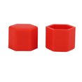 thumbnail image 4 of Unique Bargains 20pcs 17mm Universal Green Silicone Car Wheel Nut Lug Hub Screw Rim Bolt Covers Dust Protection Caps, 4 of 5