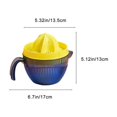 thumbnail image 3 of EGNMCR Kitchen Gadgets, Manual Plastic Orange Grapefruit Big Lemon Lime Juicer Squeezer Large Hand Tangerine Press 6-Tooth Reamer Handheld Rotary Tangerine Juices Extractor Juicer Squeezer, 3 of 8