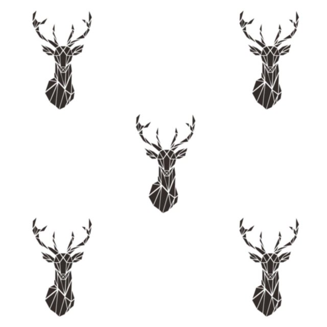 Wweixi Multifunctional 3D Mirror Deer Wall Sticker For Various Uses Personalized Home black L 5Set