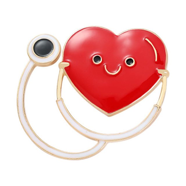 Lisbinx Jewelry for Women Clearance Creative Cartoon Heartbeat Red Shape Accessory Brooch