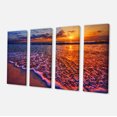 thumbnail image 2 of Coucher de Soleil Coloré et Eaux Ondulées - Impression sur Toile Bord de Mer, 2 of 3