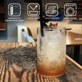thumbnail image 2 of Vision Medium Drinking Glass Set Of 6 - 295ml Each, Clear | Borosilicate Glass Tumblers For Water, Cold Drinks, Juice - Microwave & Dishwasher Safe | Ideal For Dailyuse & Gifting, 2 of 5