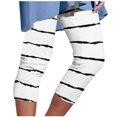 thumbnail image 1 of Birdeem Womens Summer Casual Elastic Waist Independence Day Printed Cropped Pants, 1 of 5