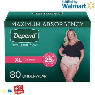 Depend Women's Maximum Absorbency Underwear XL