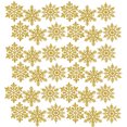 thumbnail image 1 of Plastic Glitter Snowflake, 10cm, 30 Per Box, 1 of 5