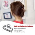 thumbnail image 4 of Pince à Griffes Style Simple Portable Poignée Pieuvre Alliage Robuste Accessoires de Décoration Géométrique Barrettes pour Femmes Noir Foncé/rectangle, 4 of 6