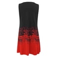 thumbnail image 5 of Ketyyh-chn99 Robes d'Été Grande Taille pour Femmes Robe Mini Robe de Soirée Robe à Manches Longues Robe Longue Confortable Rouge,2TG, 5 of 5