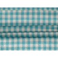 thumbnail image 4 of oneOone Velvet Turquoise Blue Fabric Check Check Craft Projects Decor Fabric Printed By The Meter 58 Inch Wide, 4 of 5
