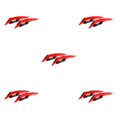 thumbnail image 2 of Wweixi Aerodynamic Spoiler Wing Motorcycle Motorcycle Accessories Durable Aerodynamic red 5Set, 2 of 6