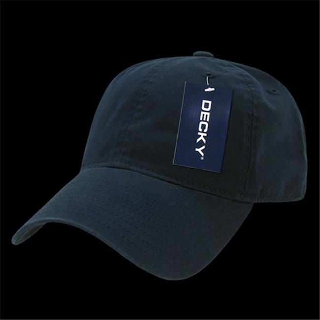 Decky 205-NVY Washed Cotton Polo Cap, Navy