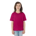 thumbnail image 1 of Fruit Of The Loom T-Shirt à Manches Courtes en Coton HD pour Jeunes, 2/4, Rose Cyber, 1 of 1