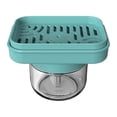thumbnail image 1 of BINGLI Squeeze Bottle Kitchen Accessory Dishwashing Pump Dispenser Sponge Tray Drainer Rack Dish Soap Dispenser Dishwasher Soap Kitchen Sink Sponge Holder Dish Soap Bottle Plastic, 1 of 5