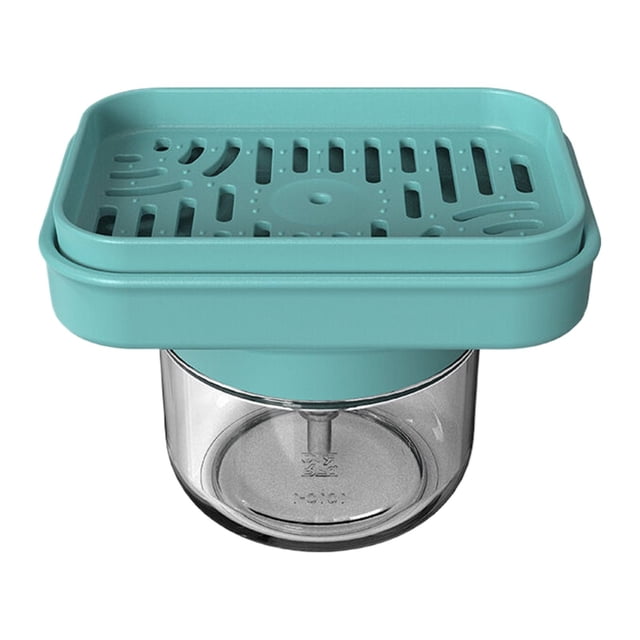 BINGLI Squeeze Bottle Kitchen Accessory Dishwashing Pump Dispenser Sponge Tray Drainer Rack Dish Soap Dispenser Dishwasher Soap Kitchen Sink Sponge Holder Dish Soap Bottle Plastic