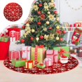 thumbnail image 4 of 35 Inch Christmas Tree Skirt Christmas Tree Bottom Decoration Tree Skirt For Merry Christmas Party Christmas Snowflake Decoration, 4 of 6