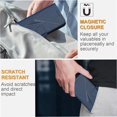 thumbnail image 3 of Premium Flip Case for iPhone 17 Pro Carbon Fiber Texture, Stand & Magnetic Clasp Blue, 3 of 7