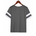 thumbnail image 3 of Short Sleeve Shirts for Women Womens Oversized Tees Loose T Shirts Half Sleeve Round Neck Color Blocktunic Tops Oversized T Shirts for Women Half Sleeve Tops for Women, 3 of 6