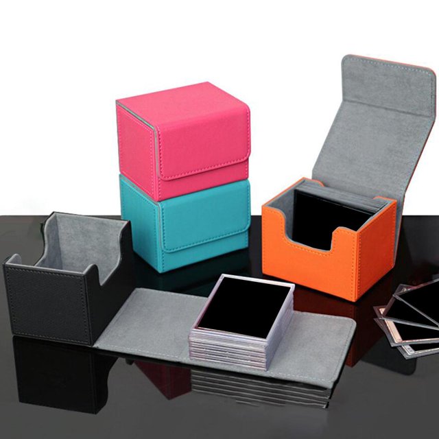 maskred Support de Rangement Élégant et Sécuritaire pour Jeux de Cartes avec Fermeture Magnétique Affichage TCG Rouge 1 Ensemble