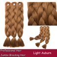 thumbnail image 2 of Ombre Jumbo Braiding Hair Extensions High Temperature Synthetic Twist Hair Multiple Colored Hair, 2 of 5