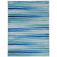 thumbnail image 1 of Janna 5' x 7' Washable Area Rug, Ivory and Blue, 1 of 8