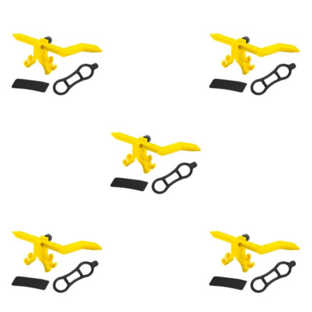 Transemion Bike Wheel Truing Stand Made Of Plastic And Metal For Long-lasting Easy-to Yellow 5Set