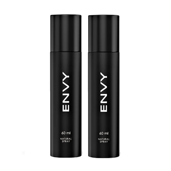 Envy Black Eau Da Parfum For Men Pack Of 2x 60ml - 2.02 Fl.oz. Each | Natural Perfume Spray For Boys | Long Lasting Fragrance