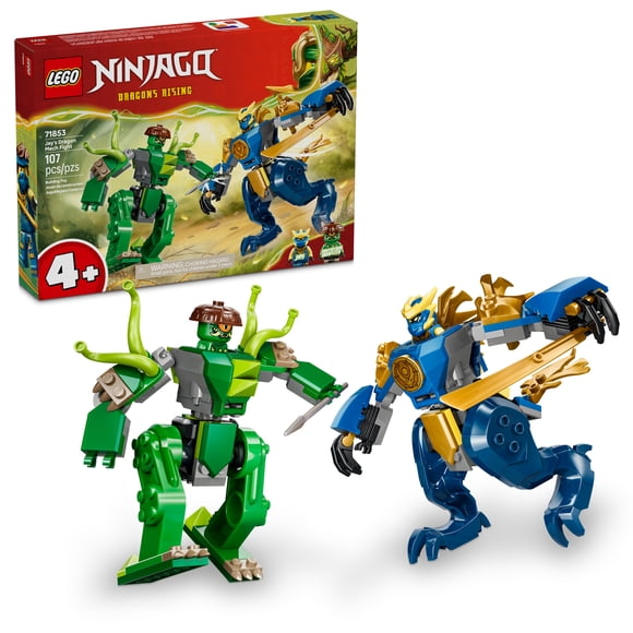 LEGO NINJAGO Le Combat du Robot Dragon de Jay, Jouet Robot 71853