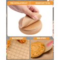 thumbnail image 3 of 500 Pcs Parchment Paper Baking Sheets Round 4 Inch,Round Cake Pan Parchment Liners,Baking Parchment Non-Stick Baking Parchment Paper Circles,Baking Air Fryer Steaming Bread Cup Cake(Brown-4"), 3 of 6
