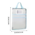 thumbnail image 3 of SLYNSHome Mesh Zipper Pouch,Large File Bag with Handle, A3 Size Foldable Document Storage Tote Bag for Puzzle Project/Cross Stitch/Travel/Office - Blue, 3 of 6