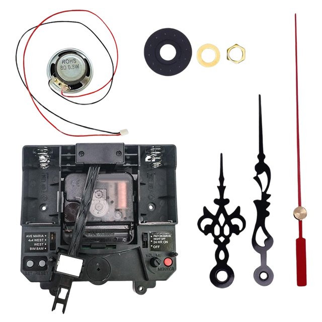 Clock Movement Mechanism with Hands Silent Mechanism Kits Parts Music for Repair E