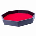 thumbnail image 2 of Fake Leather Dice Tray Octagonal Solid Simple Dice Holder Tray Table Dice Tray, 2 of 10