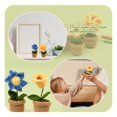 thumbnail image 3 of Crochet Kit for Beginners, Crochet Potted Flowers Kit (Blue), Complete Crochet Kit for Beginners Adults, 3 of 6
