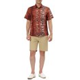 thumbnail image 2 of INSPIRE CHIC Chemises pour Hommes Coupe Régulière Manches Courtes Imprimé Léopard Chemise Décontractée Boutonnée S Imprimé Tigre, 2 of 5