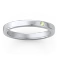thumbnail image 3 of Stackable Birthstone Ring with Engraving - Peridot (August), 3 of 7