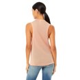 thumbnail image 2 of Bella Canvas Womens Flowy Scoop Blended Muscle Tank, S, Peach, 2 of 3