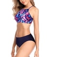 thumbnail image 4 of Charmo Womens Halter Bikini Swimsuits High Neck Two Piece Bathing Suit, 4 of 6