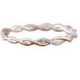 thumbnail image 2 of Up to 65% Off Twisted Shape Diamond engagement stacking Matching Band anniversary Necklace Rings Earring Jewelry on Clearance, 2 of 5