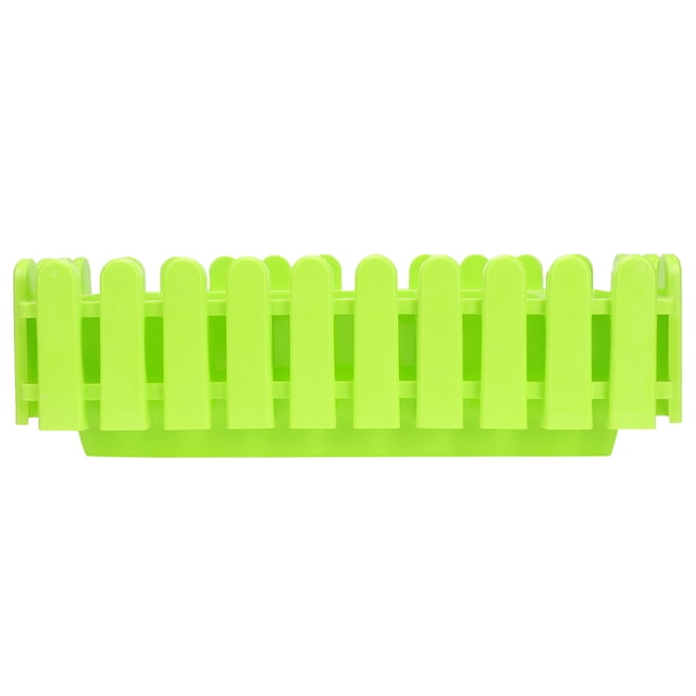 EeaseCA Rectangular Plastic Fence Flower Pots Green Plants Potted Succulent Planting Pot