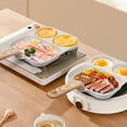 thumbnail image 4 of Birdeem Non Sticking Frying Pan, Non Stick Pan, Three in One Frying Pan Flat Bottomed Pan Multi-Purpose Non Stick Pan Household Frying Pan Multifunctional Fanshi Breakfast Pan, Non Stick Frying Pan, 4 of 9