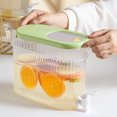 thumbnail image 2 of 3.5L Cold Kettle With Faucet In Refrigerator, Large Capacity Water Iced Juice Lemonade Water Jug Fruit Teapot Bucket Drink Container For Garden Home Party, 2 of 9